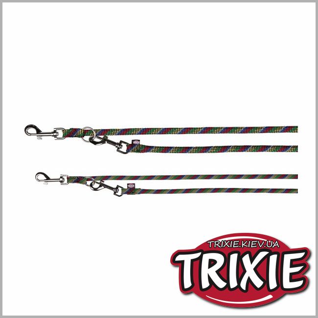 ТРИКСИ Украина - Поводок для собак TRIXIE - Mountain Rope (Размер: 2,00 м / 13 мм, Цвет: черный, нейлон)