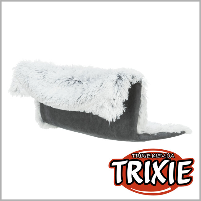 ТРИКСИ Украина - Гамак Trixie 43145 на радиатор "Harvey" (плюш), 45х26х31см, бело-черный.