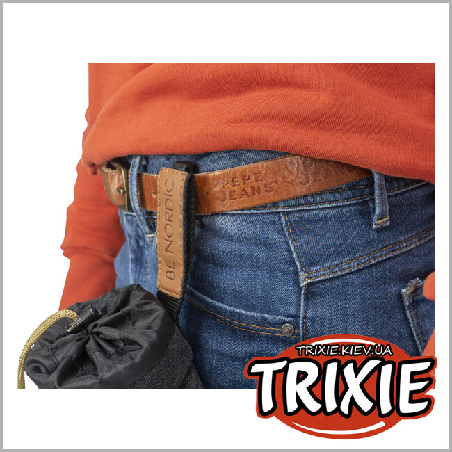ТРИКСИ Украина - Сумка для лакомств на пояс Trixie 32292 BE NORDIC, 10х14см, черный