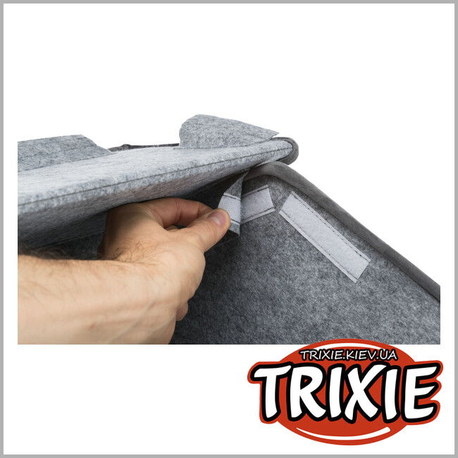 ТРИКСИ Украина - Домик Trixie 37911 Ливия 38 х 41 х 44 см темно-серый-белый