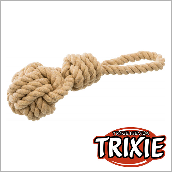 ТРИКСИ Украина - BE NORDIC игровой канат с узлом  Trixie (хлопок 7 / 20 см)