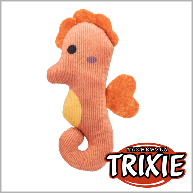 ТРІКСІ Україна - Іграшка "Морський коник" для тварин Trixie 45684 (плюш), 11см