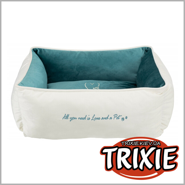 ТРИКСИ Украина - Лежак Pets Home Trixie (60х50 см  крем/бирюза)