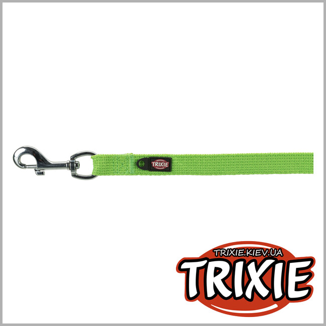 ТРИКСИ Украина - Поводок брезент Trixie Tracking Leash (с мягкой петлей для рук 10м/20мм зеленый)