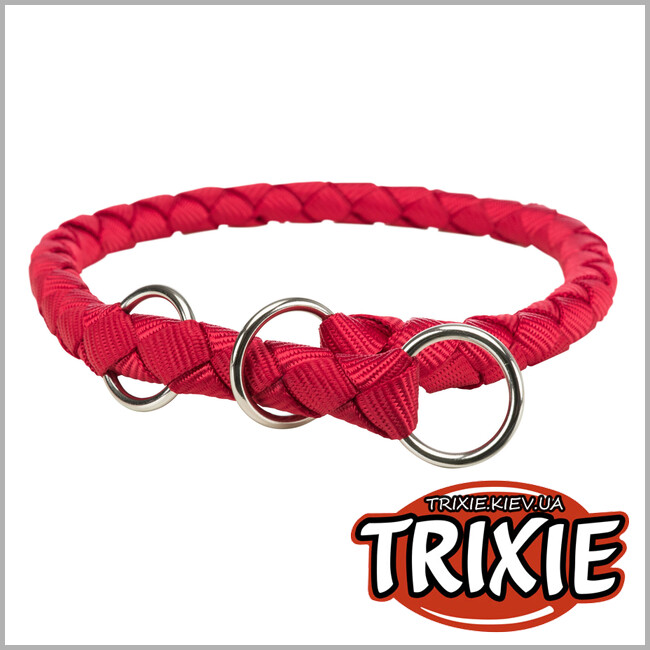 ТРИКСИ Украина - Ошейник-удавка для животных Trixie 144103 "Cavo", L-XL: 52-60см/18мм,красный
