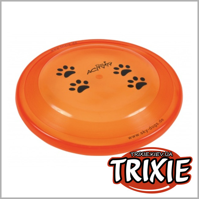 ТРИКСИ Украина - Пластмассовый диск для собак TRIXIE -Activity (Размер: 19см)