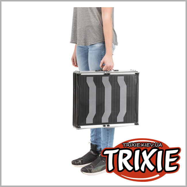 ТРИКСИ Украина - 3-ступенчатые складные ступеньки для животных Trixie 39376 (алюминий/пластик/ТПГ)