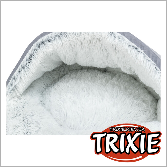 ТРИКСИ Украина - Лежак-пещера для животных Trixie 38037 "Harvey", 70см, серый/бело-черный