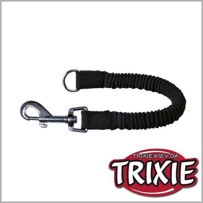 ТРИКСИ Украина - Амортизатор для поводка TRIXIE для собак (Размер: 33см/20мм, цвет: черный, нейлон)