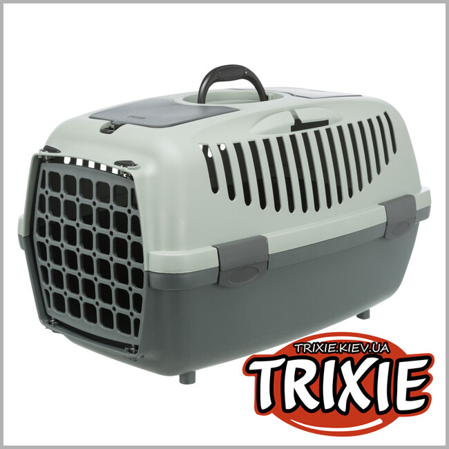 ТРИКСИ Украина - Be Eco переноска Capri 3-TRIXIE (S: 40х38х61см, антрацит/серо-зеленый)