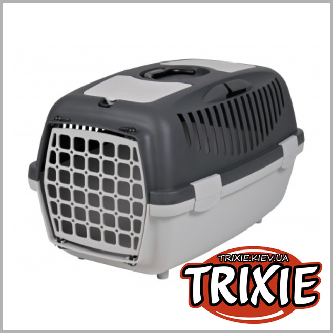 ТРИКСИ Украина - Переноска  Trixie Capri Transport Box 2 (37*34*55см серый )