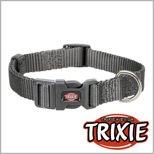 ТРІКСІ Україна - Нашийник Premium-TRIXIE (S: 25-40см/15мм, графіт)