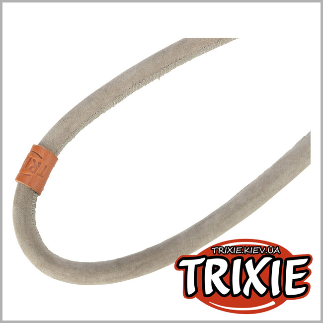 ТРИКСИ Украина - Поводок BE NORDIC ,Trixie 17460 кожа,XS-L: 1.20м/8мм, серый