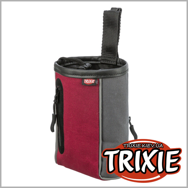ТРИКСИ Украина - Сумка для лакомства 32287 2 в 1 на пояс Trixie с клипсой/контейнером для пакетов 9х15см