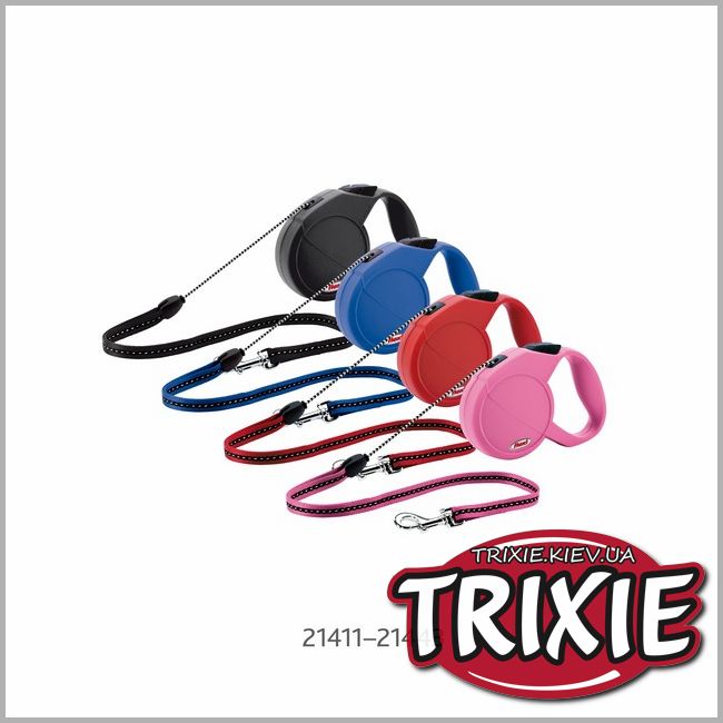 ТРИКСИ Украина - Рулетки для собак TRIXIE - Classic (Размер: 2.5 м / 20 кг, Цвет: синий)