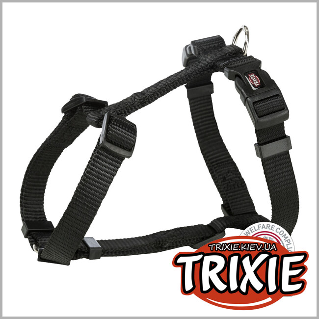 ТРИКСИ Украина - Н-шлей для собак Trixie 1999601 "Premium", XL-XXL: 85-130см/38мм, черный