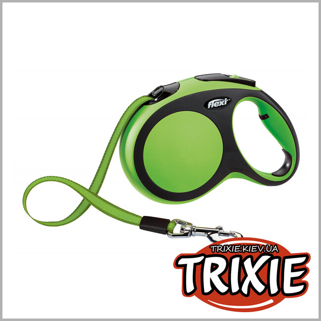 ТРИКСИ Украина - Флекси TRIXIE - New COMFORT (L: 5 м/60 кг, зеленый)
