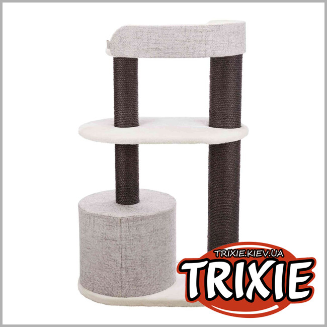 ТРІКСІ Україна - Будиночок-драпак для тварин Trixie 44444 XXL"Cara", 128см,білий/сірий