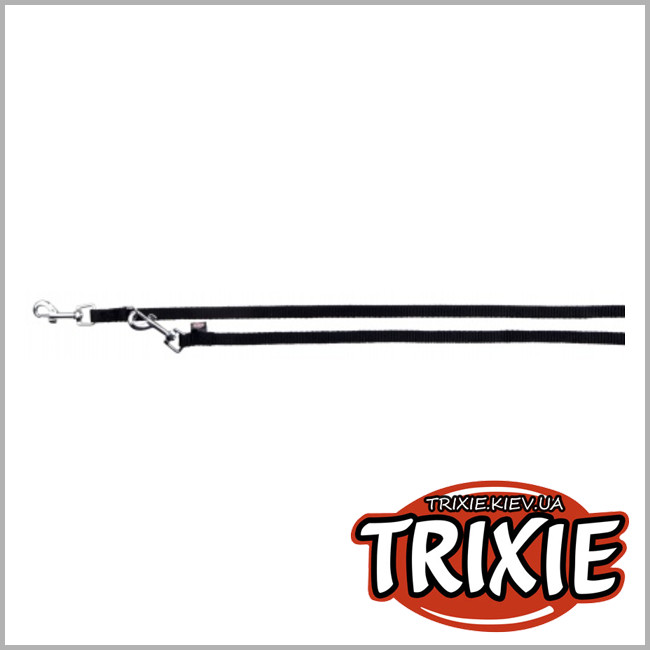 ТРИКСИ Украина - Поводок для собак TRIXIE - Classic (Размер XS-S:2,0м/15мм, Цвет:черный)