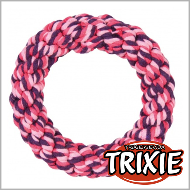 ТРИКСИ Украина - Канат кольцо Trixie DentaFun Rope Ring (хлопок 14см)