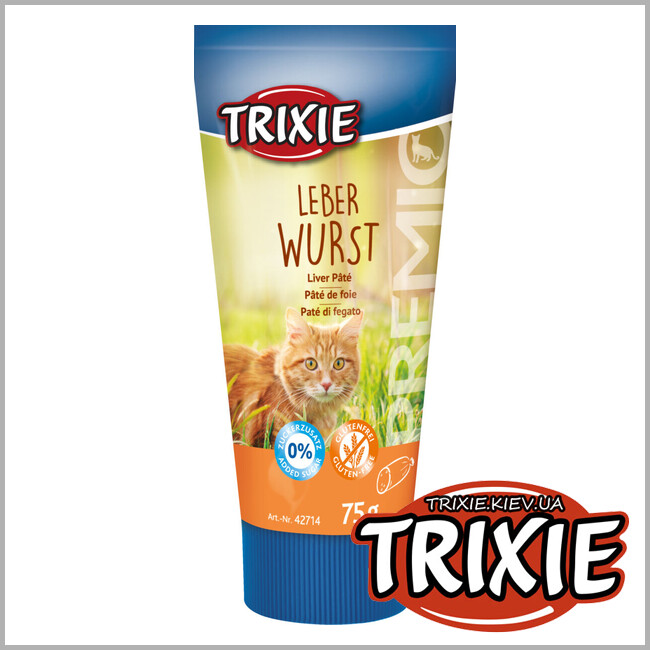 ТРИКСИ Украина - Паста для кошек Trixie 42714 PREMIO Liver Pate с таурином 75г