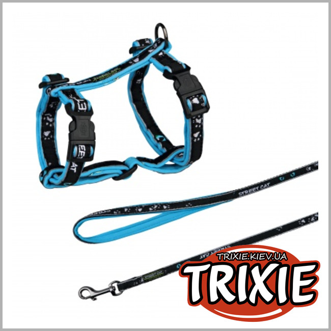ТРИКСИ Украина - Светоотражающая шлея для котов TRIXIE