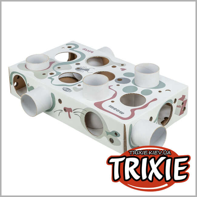 ТРІКСІ Україна - Розвиваюча гра для котів Trixie 45930 Cat Activity "Paws'n'Treats Box"(картон), 35х7х20см