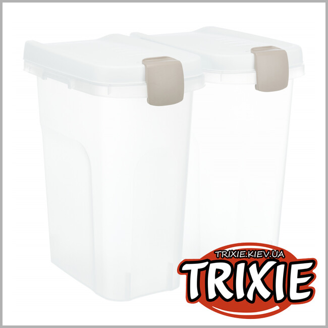 ТРИКСИ Украина - Контейнер для хранения корма TRIXIE (15 л/22 × 41 × 33 cм, белый)