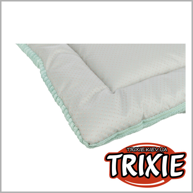 ТРИКСИ Украина - Лежак-коврик для животных Trixie "Jonna" (вельветовый плюш), 90х65см, шалфей