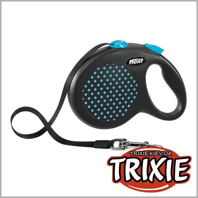ТРИКСИ Украина - Флекси TRIXIE - DESIGN (5м/до 50 кг, синий)