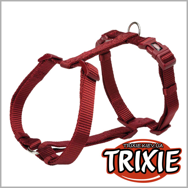 ТРІКСІ Україна - Шлей Premium-TRIXIE (52-75см/20мм, бордовий)