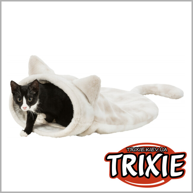 ТРИКСИ Украина - Лежак-пещера Nelli-TRIXIE (34х23х55см, белый/серо-коричневый)