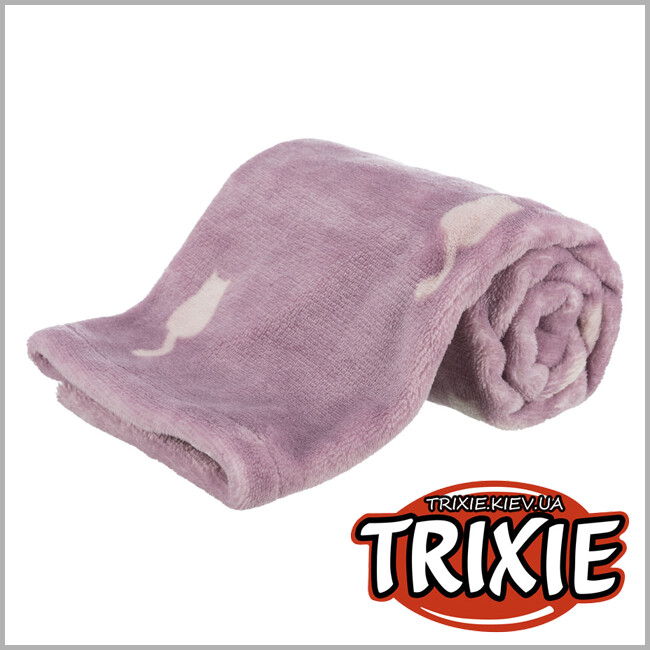 ТРИКСИ Украина - Одеяло для животных Trixie 37483 "Lilly" (плюш), 70х50см, ягодный