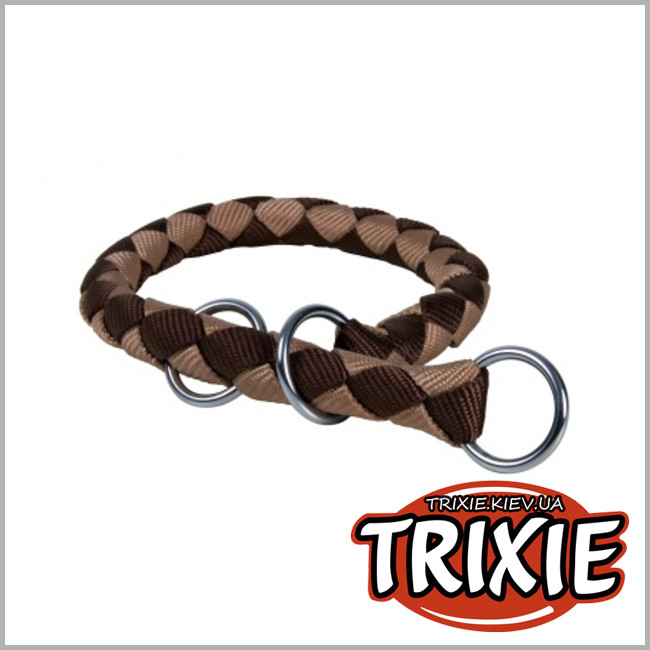 ТРИКСИ Украина - Ошейник-удавка для собак TRIXIE - Cavo (Размер:35–41см/12мм, Цвет:корич/беж)