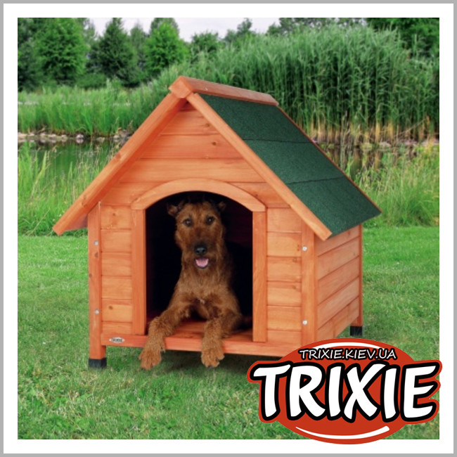 ТРІКСІ Україна - Будка для великих собак TRIXIE Natura (сосна/руберойд 77*82*88cм)