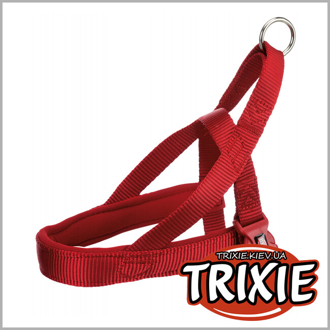 ТРІКСІ Україна - Шлейка норвезька Premium-TRIXIE (S-M: 30-50см/25мм, червоний)