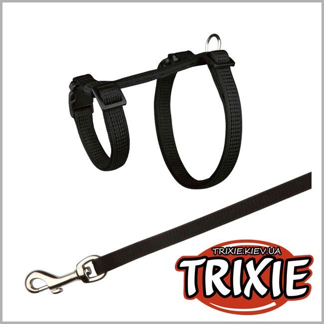 ТРІКСІ Україна - Шлейка з повідцем для кроликів TRIXIE (25-44 х 1,25 см/10 мм)