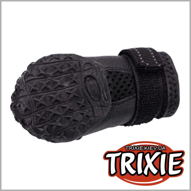 ТРИКСИ Украина - Защитные сапоги для собак Trixie 19465 "Walker Active" L, черный (2шт/уп)