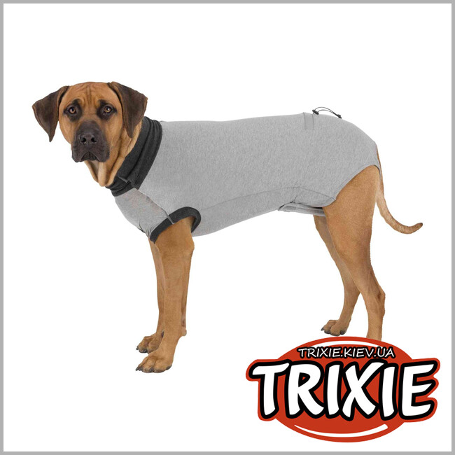 ТРИКСИ Украина - Защитная попона для собак Trixie 19531, XS: 25см, серый