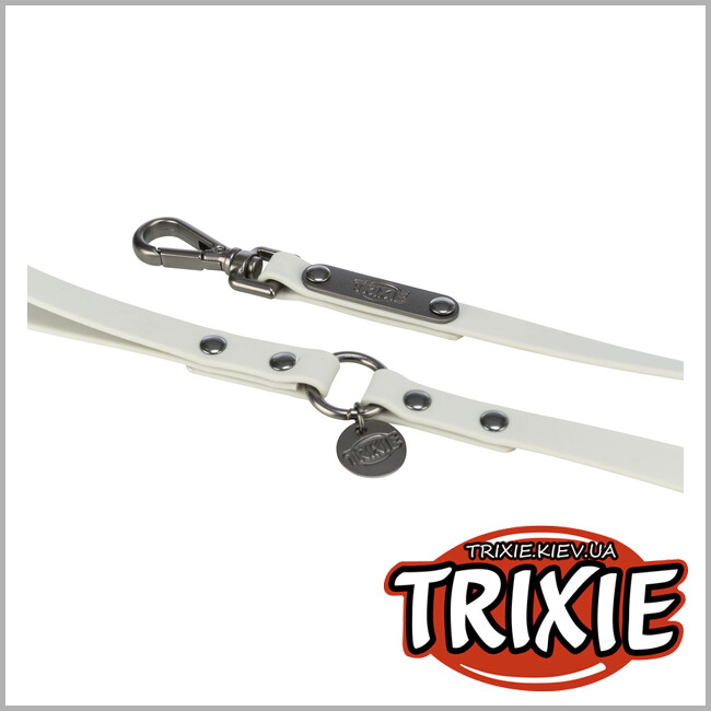 ТРИКСИ Украина - Поводок Trixie 1971016 "CityStyle", ПВХ, S-M: 1.20м/13мм, светло-серый