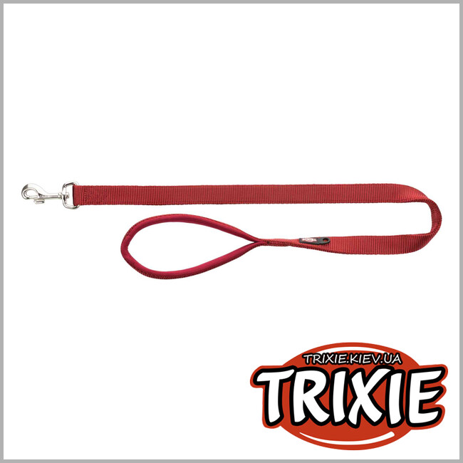 ТРІКСІ Україна - Повідець Premium-TRIXIE (L-XXL: 1.00м/30мм, червоний, неопрен)