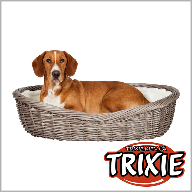 ТРИКСИ Украина - Лежак плетеный для собак TRIXIE (70 см, серый)