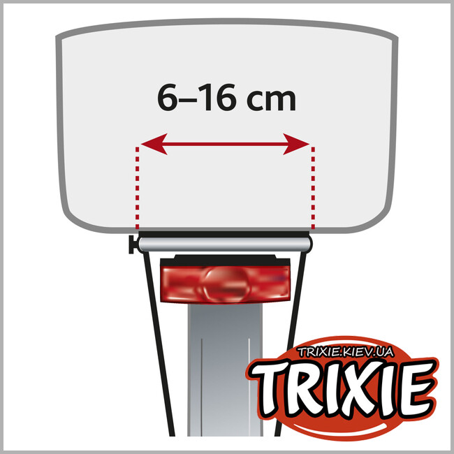 ТРІКСІ Україна - Кошик для велоперевезень тварин Trixie 13118 для широкого багажника, 29х42х48см,чорний