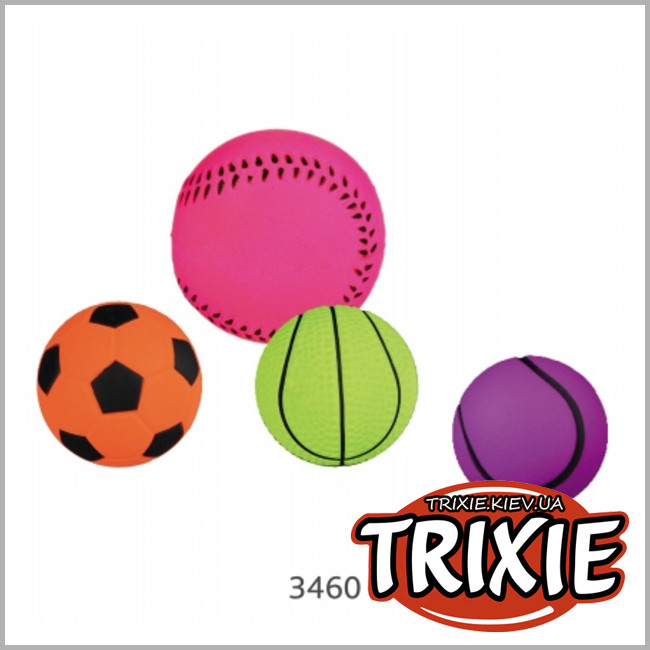 ТРИКСИ Украина - Набор мячей для собак TRIXIE (Размер: 3.5-4.5см)
