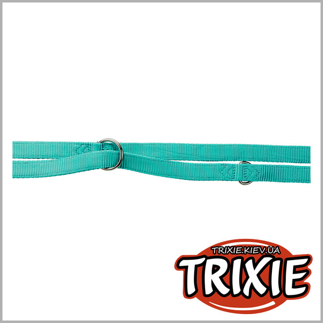 ТРИКСИ Украина - Регулируемый поводок для собак Trixie 200712 "Premium" двухслойный, XS-S: 2.00м/15мм, океан