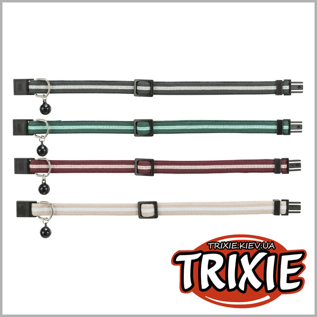 ТРИКСИ Украина - Ошейник Trixie 41551 для кошек, эластичный, с полоской