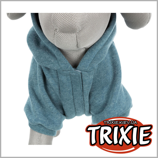 ТРИКСИ Украина - Худи для собак Trixie 680707 BE NORDIC с капюшоном "Flensburg", М: 50см, петроль