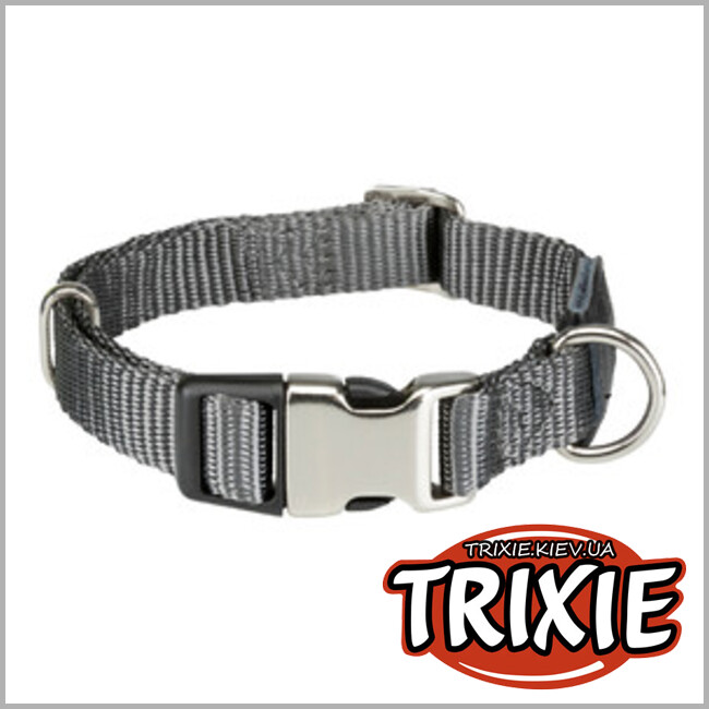 ТРИКСИ Украина - Ошейник Premium-TRIXIE (,L–XL: 45–70см/25мм, графит)