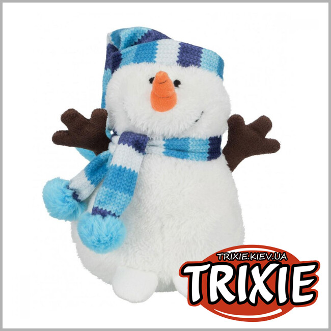 ТРИКСИ Украина - Игрушка для собаки Trixie  Снеговик в шарфе (Новогодняя)