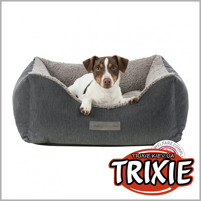 ТРИКСИ Украина - Лежак Trixie Vital Bed Bendson (темно-коричневый/беж 90*80см)
